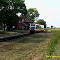 SA132-004 w drodze z Wałcza do Piły opuszcza Skrzatusz. 07.08.2007 #PKP #kolej #lato