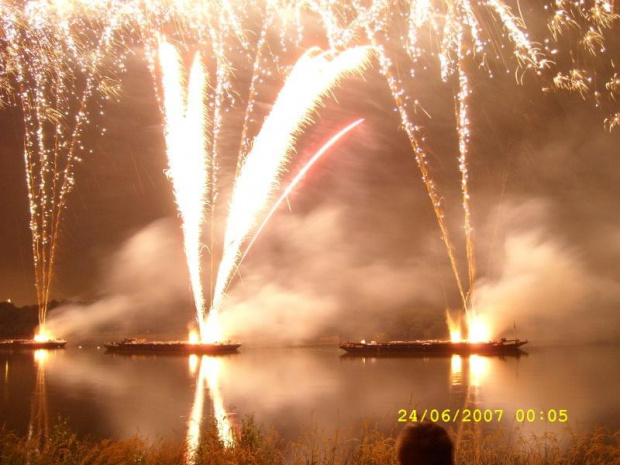 Wianki 2007 Warszawa #wianki #fajerwerki #SztuczneOgnie