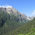 Staroleśna Dolina, po lewej masyw Sławkowskiego Szczytu w głębi Rohatka i Dzika Turnia i Świstowy Szczyt #Góry #Tatry