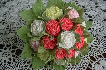 Bibułkowe kwiatki #RĘKODZIEŁOARTYST