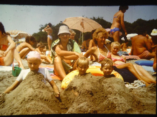 Rajskie LB z Przyjaciółmi Bułgaria 1987:relax on the beach