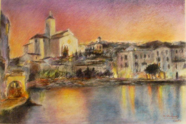 Costa Brava (30x40) pastel na papierze