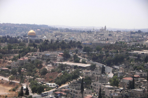 Wycieczka do Jerozolimy. Panorama Jerozolimy