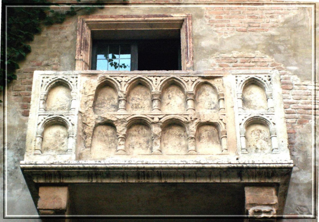 słynny balkon Julii